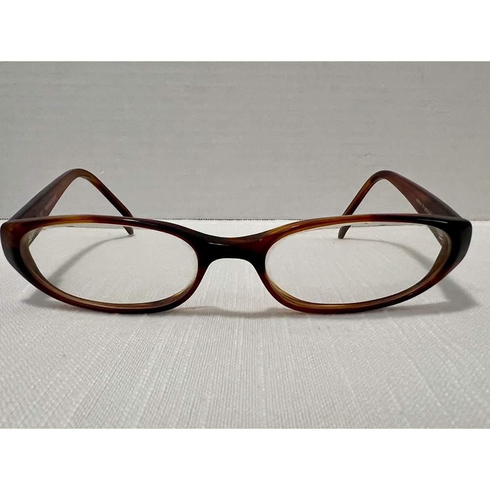 Veronica Taylor Hepburn Tortoise Oval Eyeglass Frames 52-17-145 with Case - Picture 2 of 8